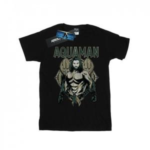 DC Comics Aquaman Scales T-shirt voor jongens 12-13 zwart