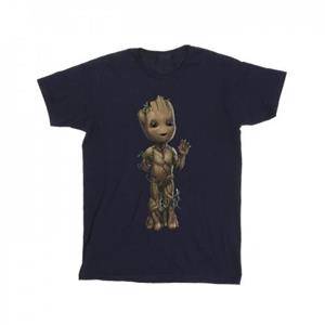 Marvel Girls I Am Groot Wave Pose katoenen T-shirt 5-6 Years wit