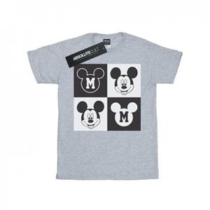 Disney meisjes Mickey Mouse lachende vierkanten katoenen T-shirt 9-11 Years wit