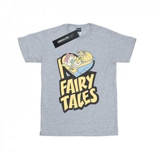 Disney meisjes Belle en het beest I Love Fairy Tales katoenen T-shirt 12-13 wit