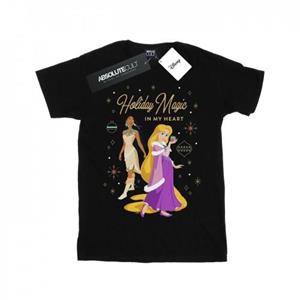 Disney meisjes prinses vakantie magie in mijn hart katoenen T-shirt 9-11 Years zwart