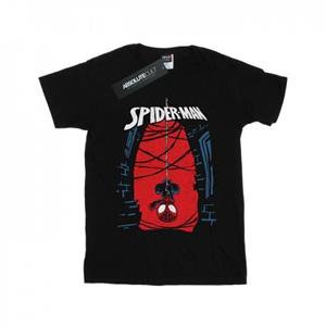 Marvel Spider-Man hangend katoenen T-shirt met schets 12-13 zwart