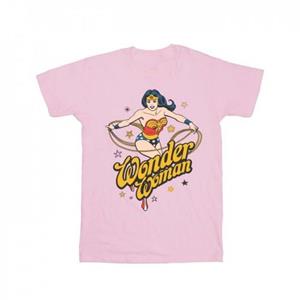 DC Comics Girls Wonder Woman Stars katoenen T-shirt 7-8 Years wit