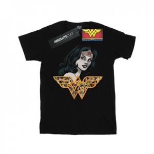 DC Comics Girls Wonder Woman retro collage katoenen T-shirt 12-13 wit