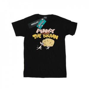 Animaniacs Girls Pinky en de Brain Cheese Head katoenen T-shirt 9-11 Years wit