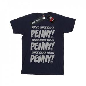 The Big Bang Theory Het Big Bang Theory meisjes Sheldon Knock Knock Penny katoenen T-shirt 7-8 Years wit