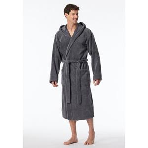 Schiesser Badjas badstof grijs - Essentials 