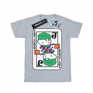 DC Comics jongens Chibi Joker speelkaart T-shirt 9-11 Years wit