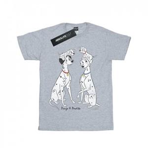 Disney jongens 101 Dalmatiërs klassiek Pongo en Perdita T-shirt 9-11 Years wit