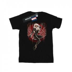 Marvel jongens zwarte kat spinnenweb T-shirt 12-13 zwart
