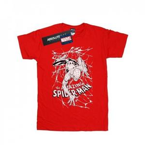Marvel Spider-Man Webcrawler T-shirt voor jongens 12-13 rood