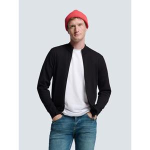 No Excess Cardigan 2 coloured melange black