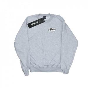 Star Wars Mens Logo Badge Sweatshirt L grijs