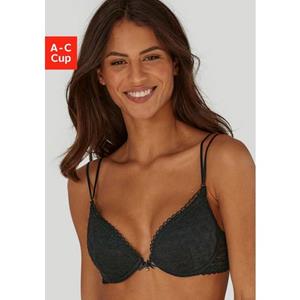 s.Oliver RED LABEL Beachwear Push-up-bh Clarissse met fijne kant en bandjes in bandjes-look