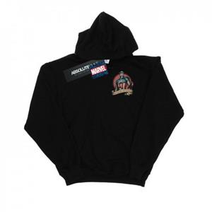 Marvel Heren Captain America Tattoo Borstprint Hoodie M wit