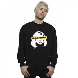 Blondie heren gezicht graffiti sweatshirt L zwart