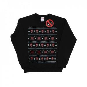 Marvel Deadpool kerstsweater voor heren L zwart