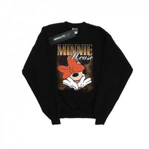 Disney Heren Minnie Mouse Bow Montage Sweatshirt L zwart