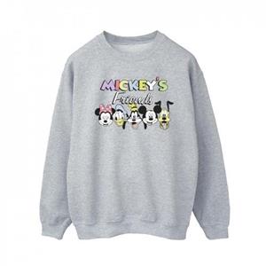 Disney Heren Mickey Mouse en vrienden gezichten sweatshirt L wit