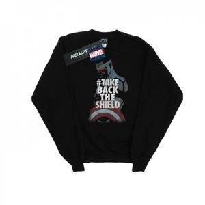 Marvel Captain America Sam Wilson Take Back The Shield-sweatshirt voor heren L zwart