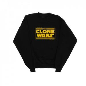 Star Wars Heren Clone Wars Logo Sweatshirt M wit
