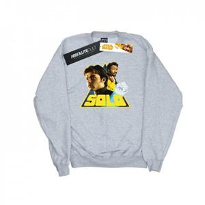 Star Wars heren solo retro driehoekig sweatshirt L wit