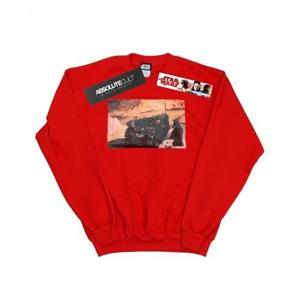 Star Wars Mens Christmas Tree Jawas Sweatshirt L rood