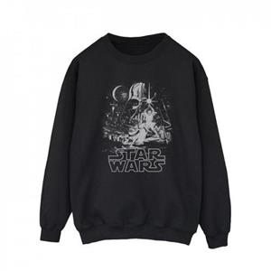 Star Wars Mens New Hope Poster Sweatshirt L zwart