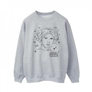 Star Wars Mens Episode IV: A New Hope Leia Christmas Sketch Sweatshirt M wit