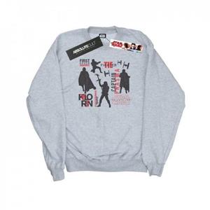 Star Wars Heren The Last Jedi First Order Silhouetten Sweatshirt L grijs