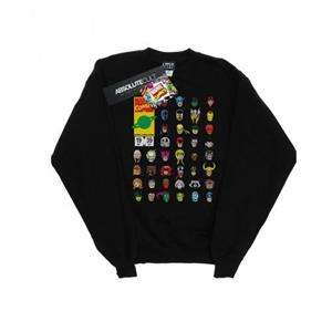 Marvel Heren Marvel Comics Heads Cover Sweatshirt M wit