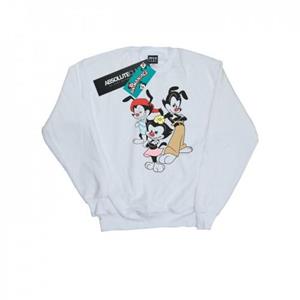 Animaniacs Heren Dot Wakko en Yakko sweatshirt M wit