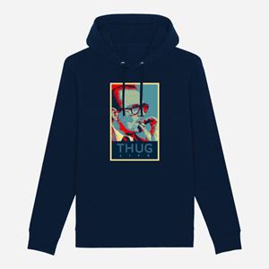 Le Roi du Tshirt Hoodie Homme - CHIRAC THUG LIFE XS marineblauwe kleur