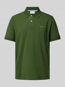 T-shirt Gant Contrast Piqué Poloshirt Donkergroen