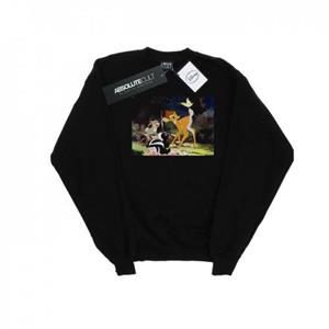 Disney Boys Bambi Tail Butterfly Still Sweatshirt 12-13 zwart