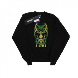 Marvel jongens Loki badge-sweatshirt 12-13 zwart