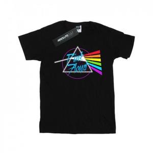 Pink Floyd jongens neon Darkside T-shirt 12-13 zwart