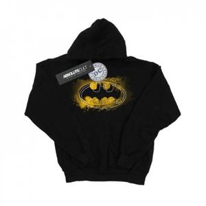 DC Comics jongens Batman Spray-logo hoodie 12-13 zwart