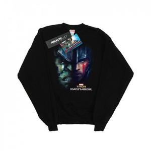 Marvel Boys Thor Ragnarok Hulk sweatshirt met gespleten gezicht 12-13 zwart