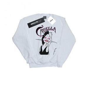Disney jongens Cruella De Vil Evil Smile Sweatshirt 12-13 wit