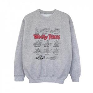 Wacky Races jongens auto line-up sweatshirt 9-11 Years wit