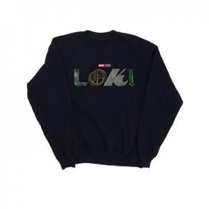 Marvel Boys Loki-logo-sweatshirt 12-13 zwart