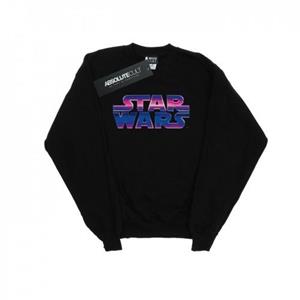 Star Wars jongens sweatshirt met neonlogo 5-6 Years wit