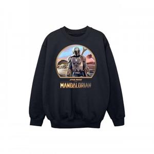Star Wars Boys The Mandalorian Mando And The Child Sweatshirt 9-11 Years wit
