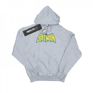DC Comics jongens Batman Crackle-logo hoodie 12-13 grijs