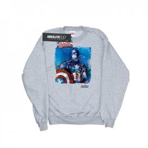 Marvel Boys Captain America Art Sweatshirt 12-13 grijs