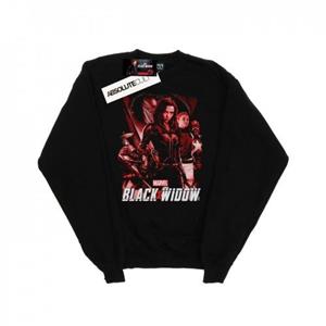 Marvel Boys Black Widow Movie Red Group-sweatshirt 12-13 zwart