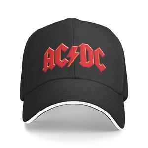 91421224MABLK3A4XG Punk Unisex Rock Heavy Metal AC DC Baseball Cap Volwassen Verstelbare Papa Hoed voor Mannen Vrouwen Outdoor Baseball Cap