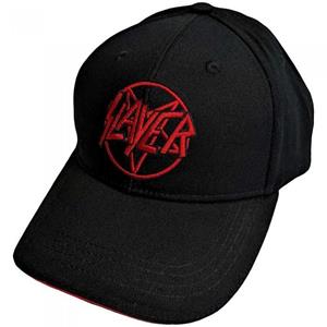 Pertemba FR - Apparel Baseballpet met Slayer Pentagram-logo One Size rood/zwart