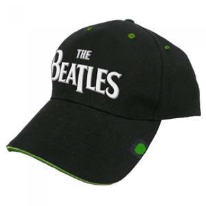 The Beatles Unisex volwassen Drop T-logo baseballpet One Size zwart
